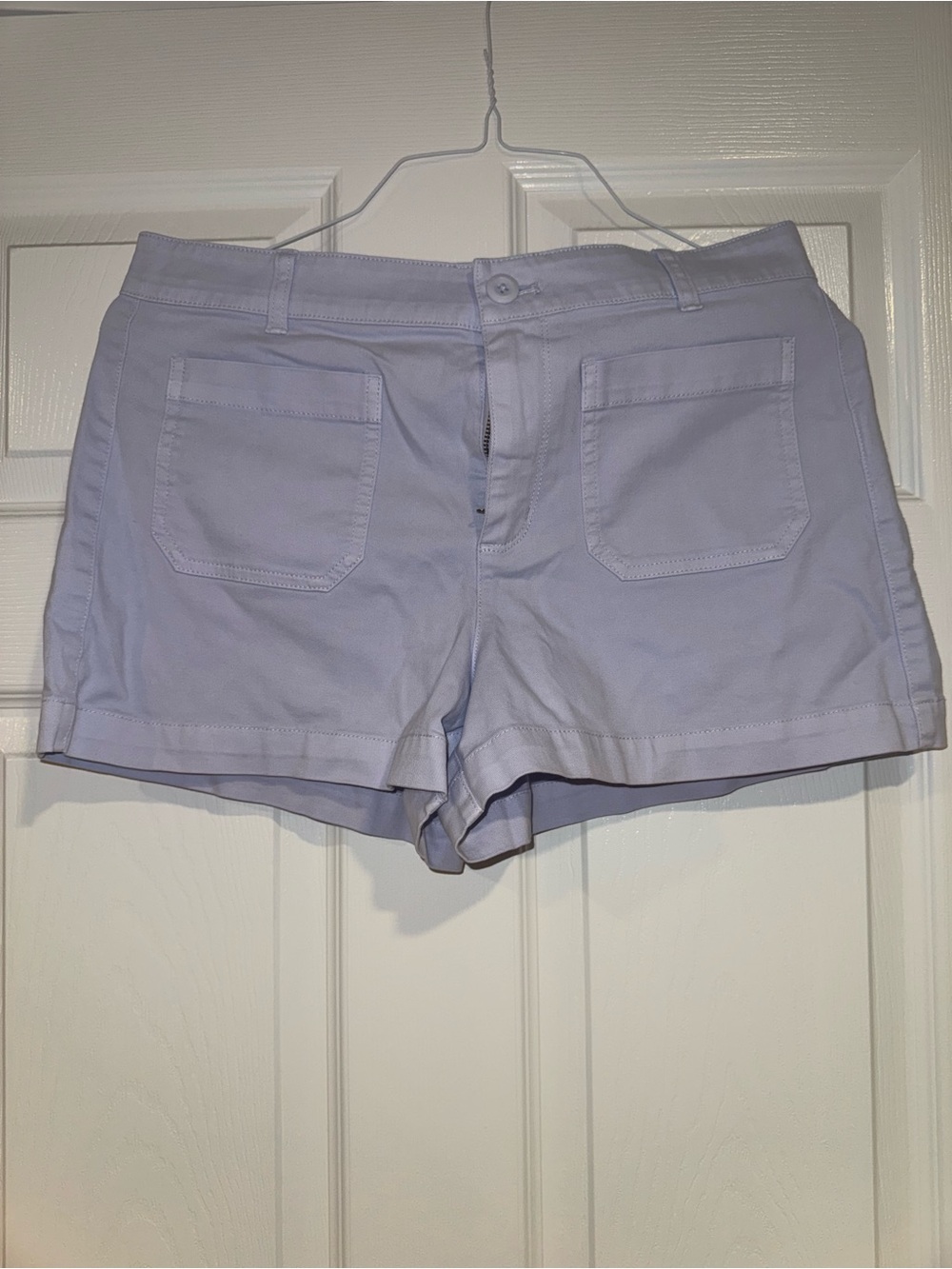 J. Crew Light Lavender Cotton Jean Shorts
